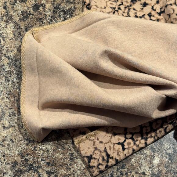 Lands End Dress Ponte Sheath Animal Boho Classic Neutral Earthy Brown Black 12 - Picture 7 of 8